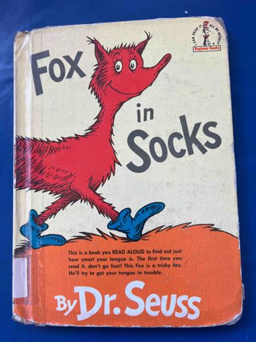 Fox in Socks by Dr. Seuss Hardcover Book