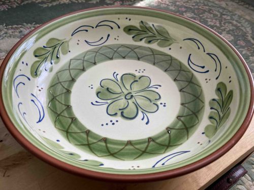 Large Molde Hand-Painted Portuguese Ceramic Bowl