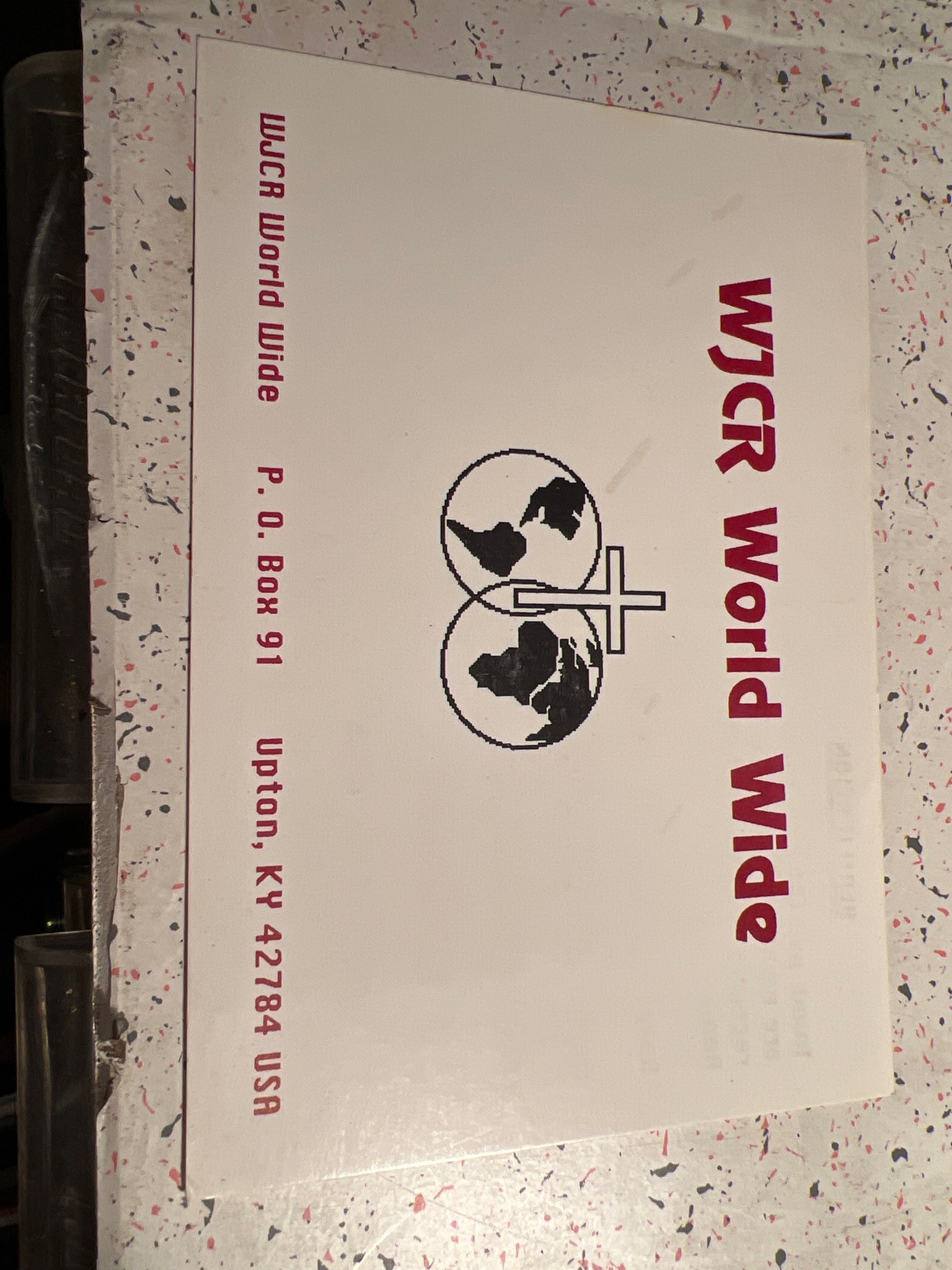 Submitted photo of Printed paper featuring WJCR World Wide
