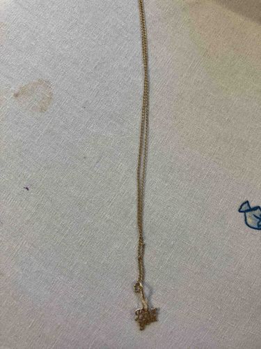 14K Gold 'I Love You' Script Pendant Necklace