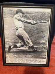 Framed Roger Maris Autographed Photograph of 61st Home Run