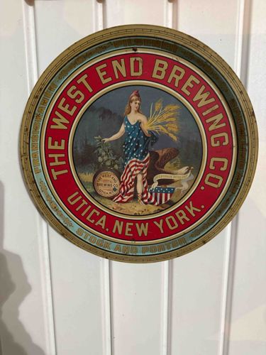 The West End Brewing Co. Utica, New York Advertising Tray