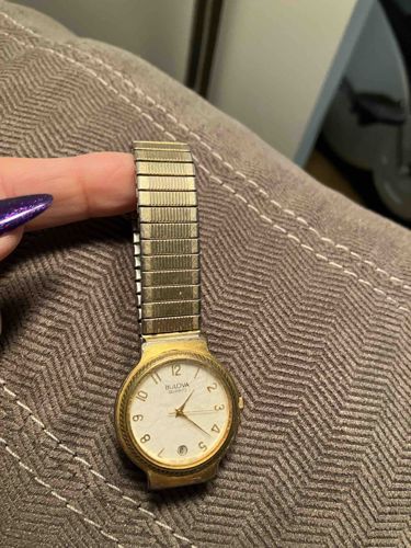 Bulova Quartz Gold-Tone Ladies' Watch with Expansion Band