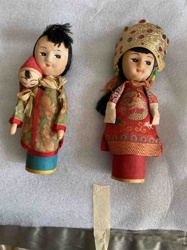 Vintage Asian Figurine Dolls