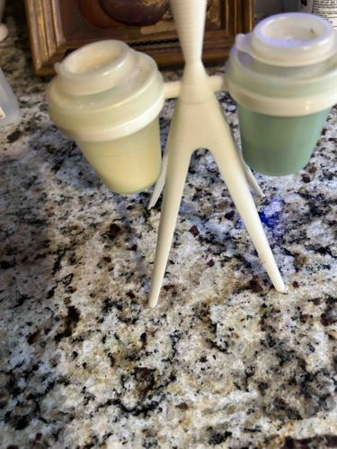 Tupperware Salt and Pepper Shaker Set with Stand