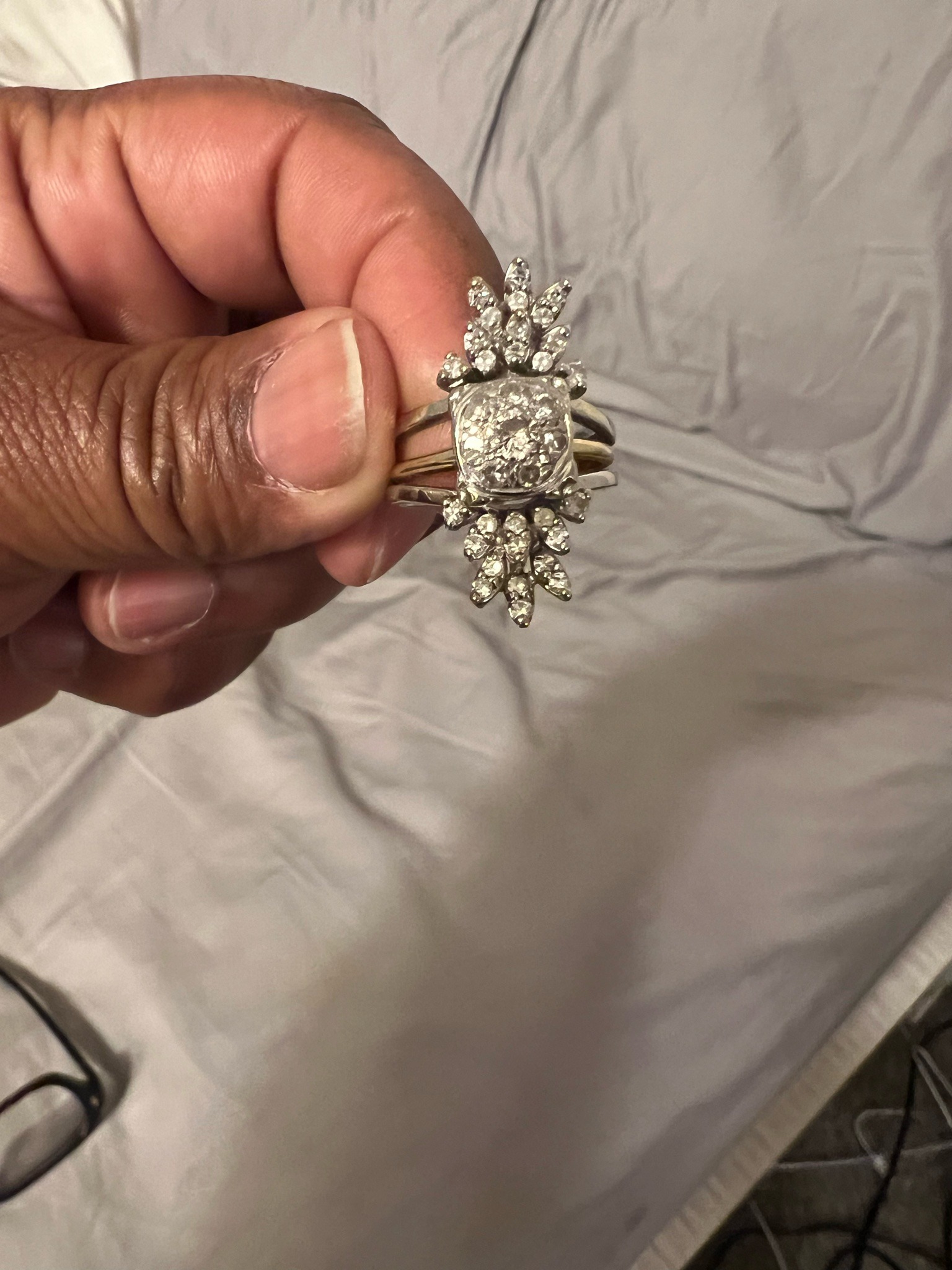 Submitted photo of Multi-stone diamond cluster ring