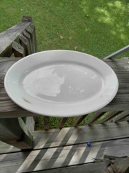 White Oval-Shaped Ceramic Serving Platter