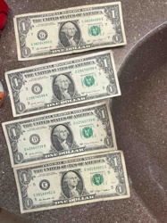 United States One Dollar Federal Reserve Notes (Lot of 4)