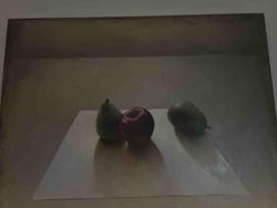 Still Life with Two Pears and an Apple (Painting)