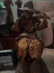 Folk Art Harvest Figure Sculpture