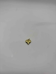 10k Gold Puffed Heart Charm/Pendant