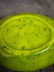 Holland Mold Speckled Chartreuse Ceramic Dish
