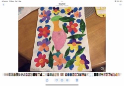 Child's Flower Vase Artwork