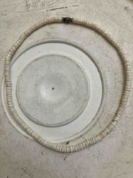 White Disc Bead Necklace