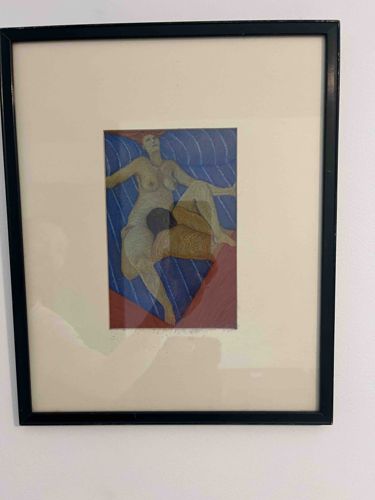 Reclining Nude Figure Art Print