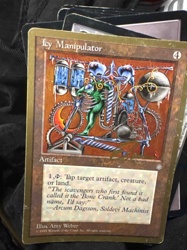 Icy Manipulator (Magic: The Gathering autographed card)