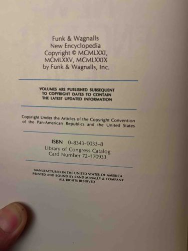 Funk & Wagnalls New Encyclopedia