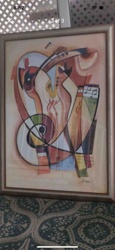 Abstract Musical Instruments Painting
