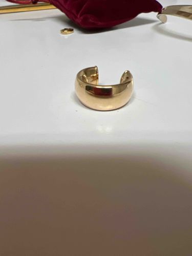 Gold-Toned Wide Cuff Earring
