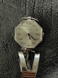 Pilgrim Octagonal Word Dial Wristwatch