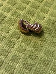 Single Earring or Jewelry Clasp Component