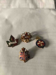 Assorted Vintage Commonwealth Enamel Pins
