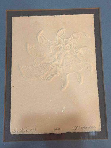 Sea View-3 Embossed Print by C. Newhausen