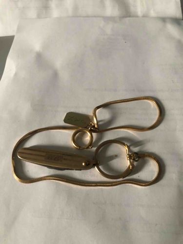 Vintage Gucci Retractable Cigarette Holder with Chain