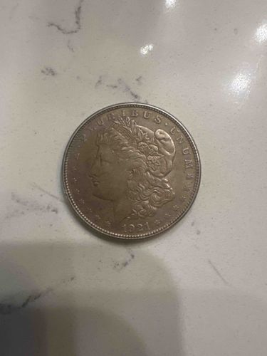 1921 Morgan Silver Dollar (Obverse Side)