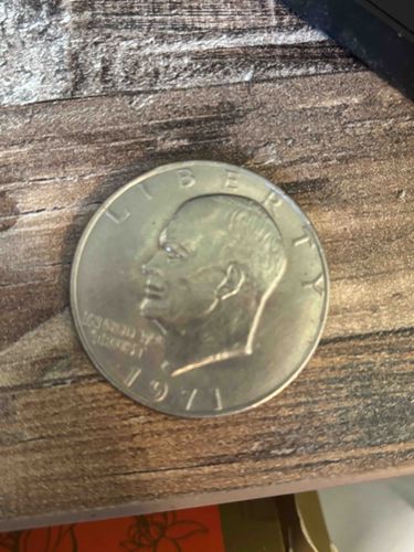 1971 Eisenhower Dollar Coin (Obverse)