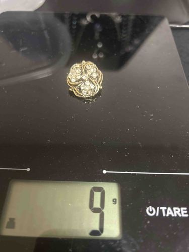 Rhinestone Cluster Brooch