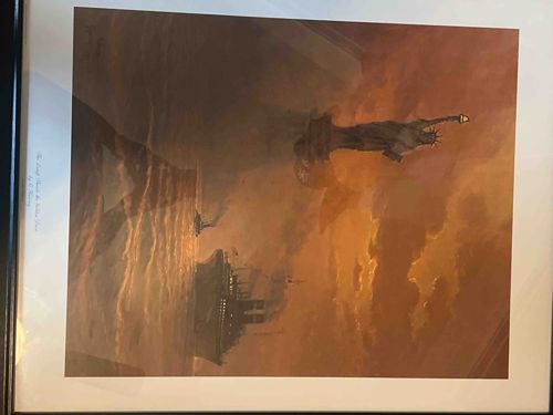 Framed Art Print: The Great Vessel at the Golden Door by C. R. Penny