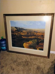 Geoffrey Blackburn 'Red Canyons' Framed Print