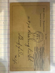 United States Official Business Postal Card