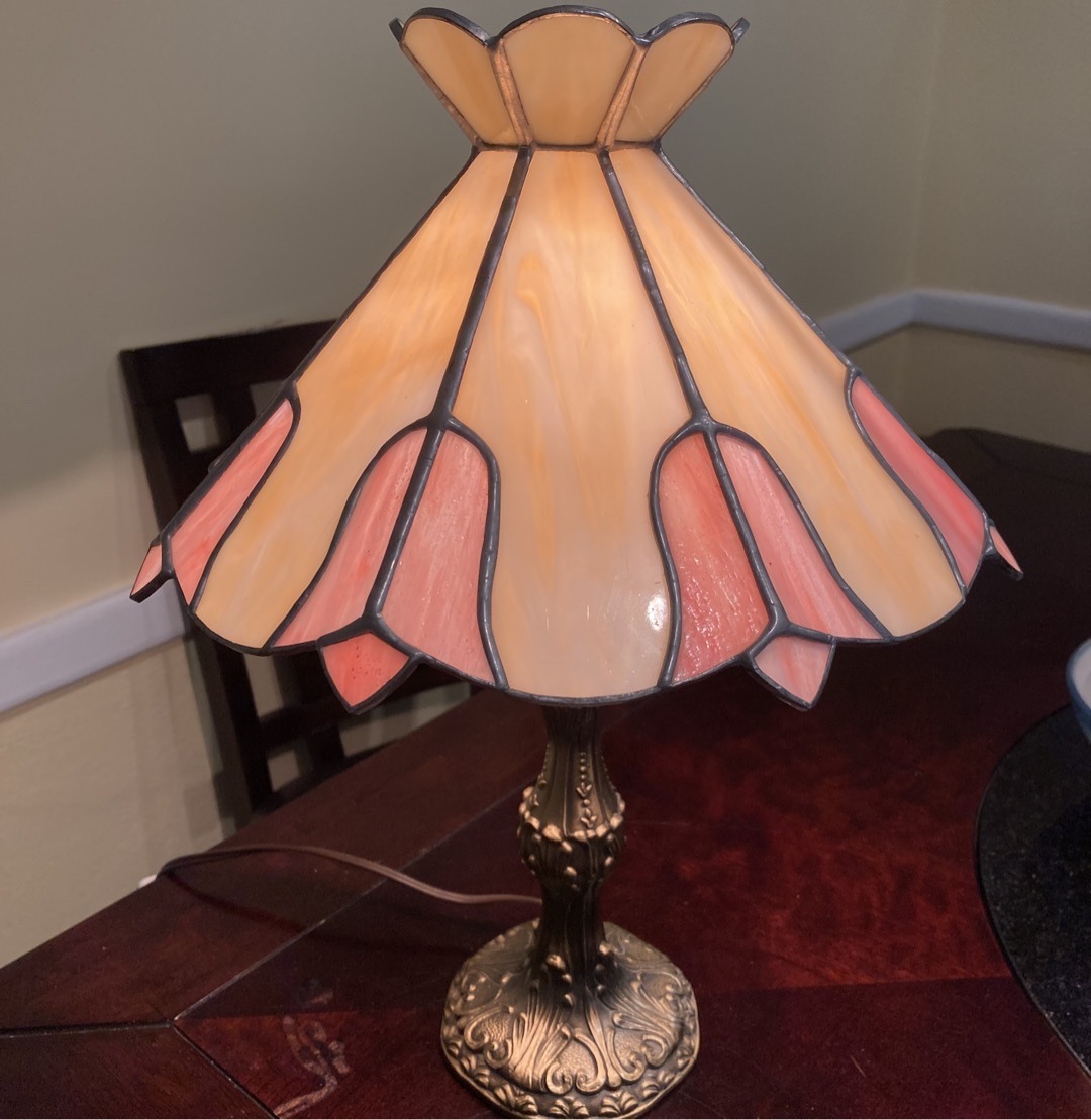 Submitted photo of Leaded stained glass accent lamp