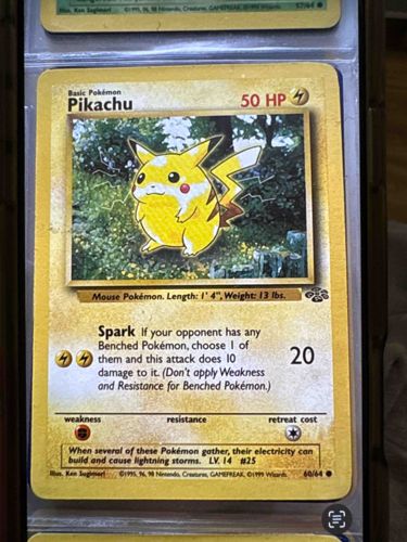Pikachu (Red Cheek Variant) Pokémon Base Set Trading Card