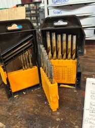 Titanium Nitride (TiN) Coated Drill Bit Set in Plastic Case
