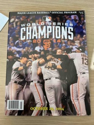 2014 World Series Champions San Francisco Giants Official Program