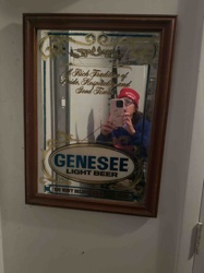 Genesee Light Beer Advertising Mirror Sign