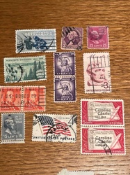 Collection of Vintage US Postage Stamps