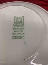 Grindley England "Canton" Hercules Vitrified Dinner Plate
