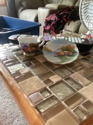 Miniature Decorative Teacup and Saucer Set