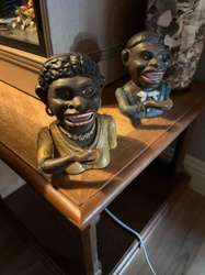Pair of Cast Iron Mechanical Banks (Black Americana)