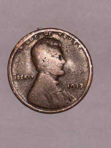 1917 Lincoln Wheat Cent Penny (Obverse)