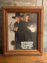 Framed Autographed Montgomery Gentry Promotional Photograph