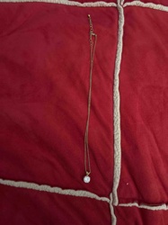 Solitaire Pendant Necklace with Gold-Tone Chain