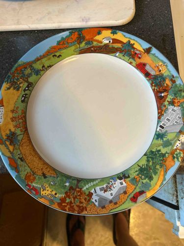 Farmhouse Rural Landscape Dinner Plate