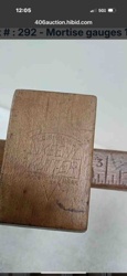 Vintage Wooden Mortise Gauge (Hume & Hear)