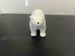 White Ceramic Polar Bear Figurine