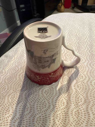 222 Fifth 'Adelaide' Red Fine China Coffee Mug